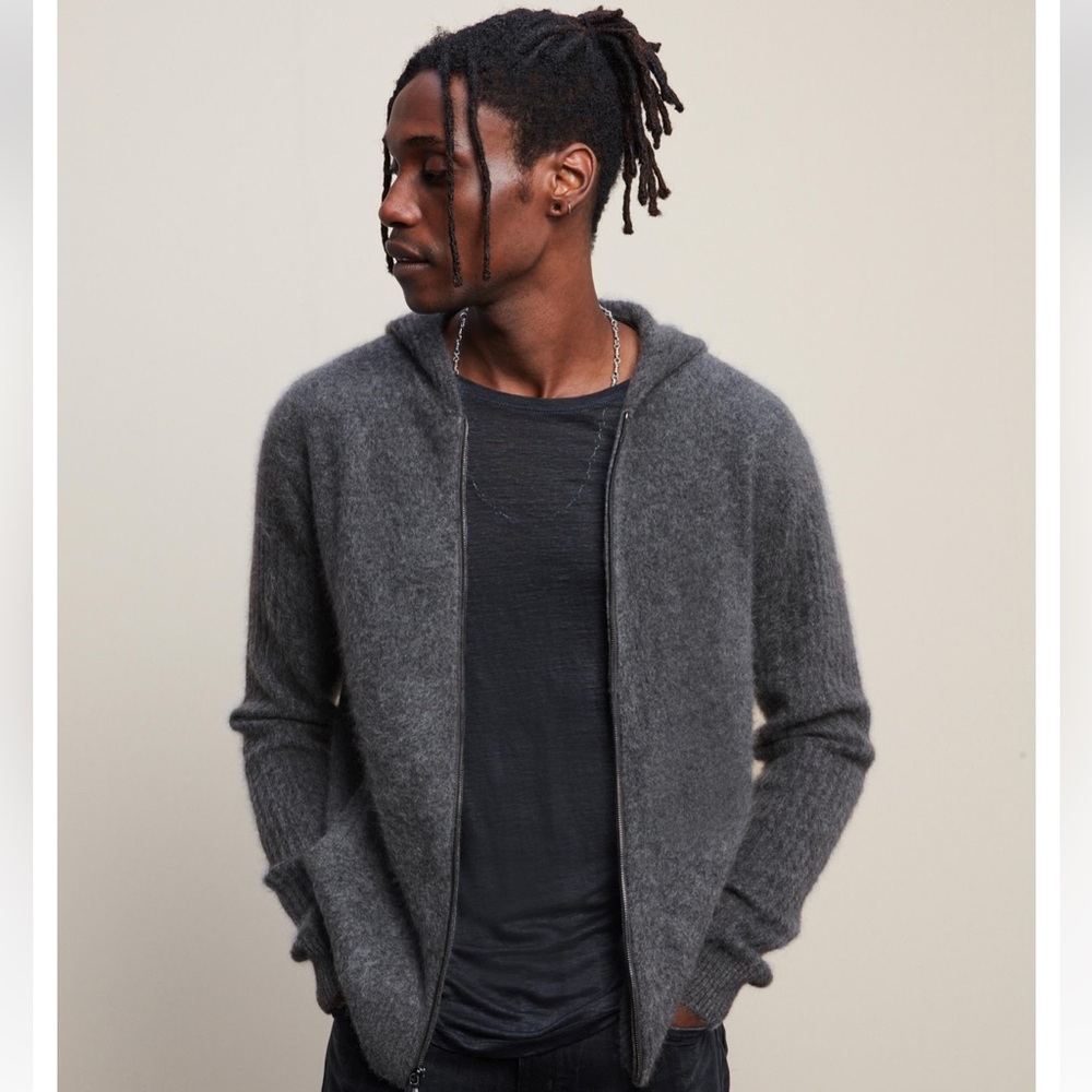 John Varvatos Catherine Gray Cashmere Zip Hoodie XL NWT MSRP: $798